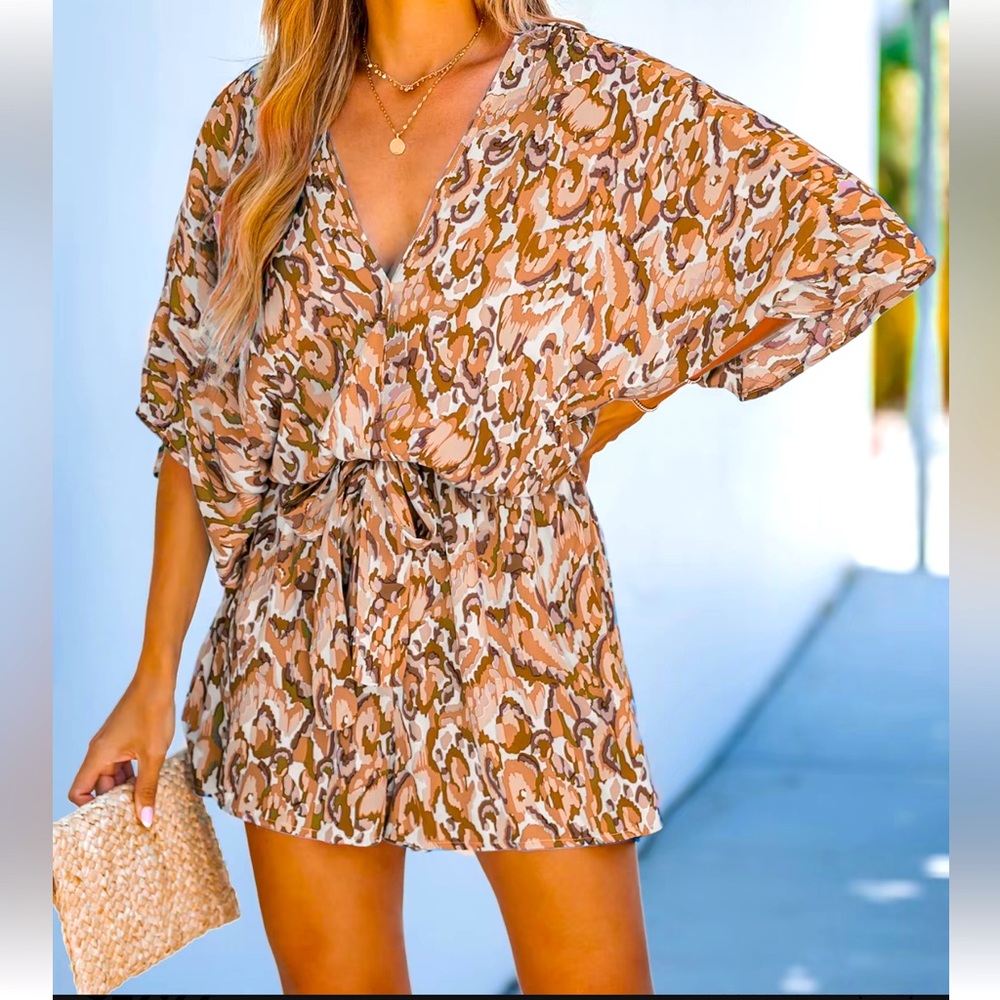 Plunging Neck Romper